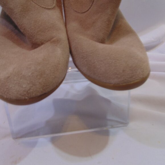 Minnetonka Suede Ankle Boots Wedge Heel Womens Size 9 - Picture 2 of 7